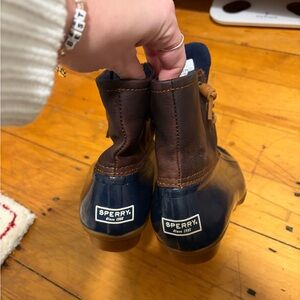 Sperry Dark Brown and Navy Boots
